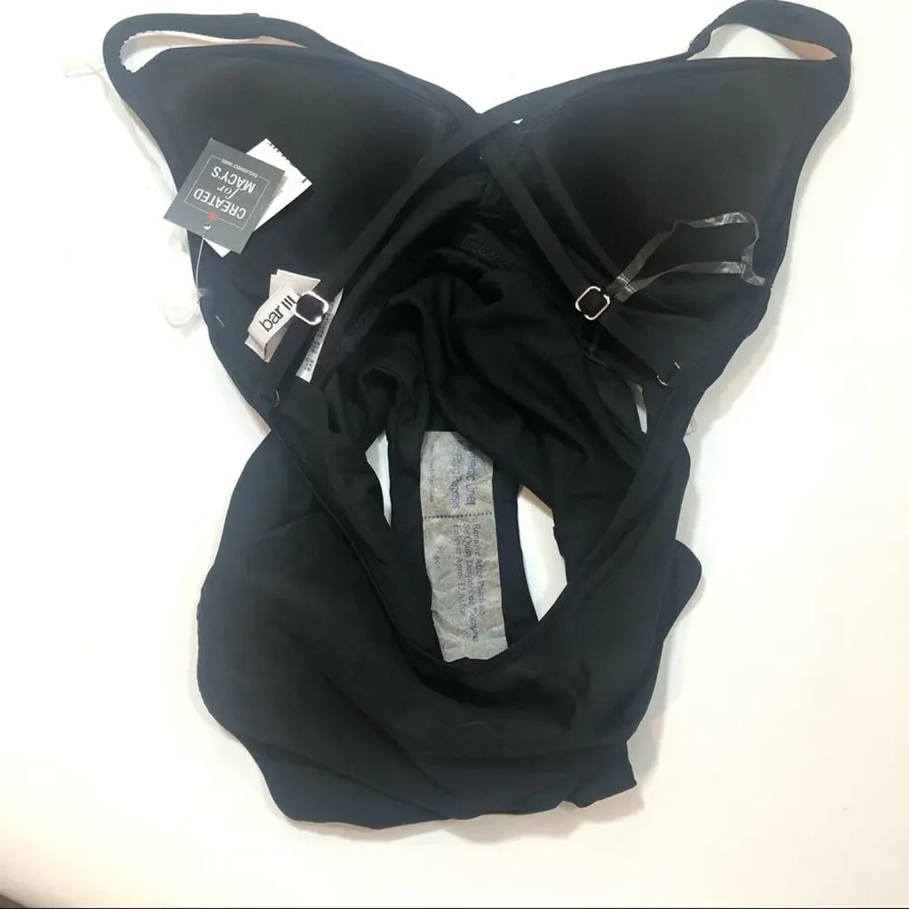 Bar III black wrap around one piece swimsuit